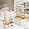 Multi-layer Insulated Stainless Steel Bento Box - Microwave Safe for Office Lunches