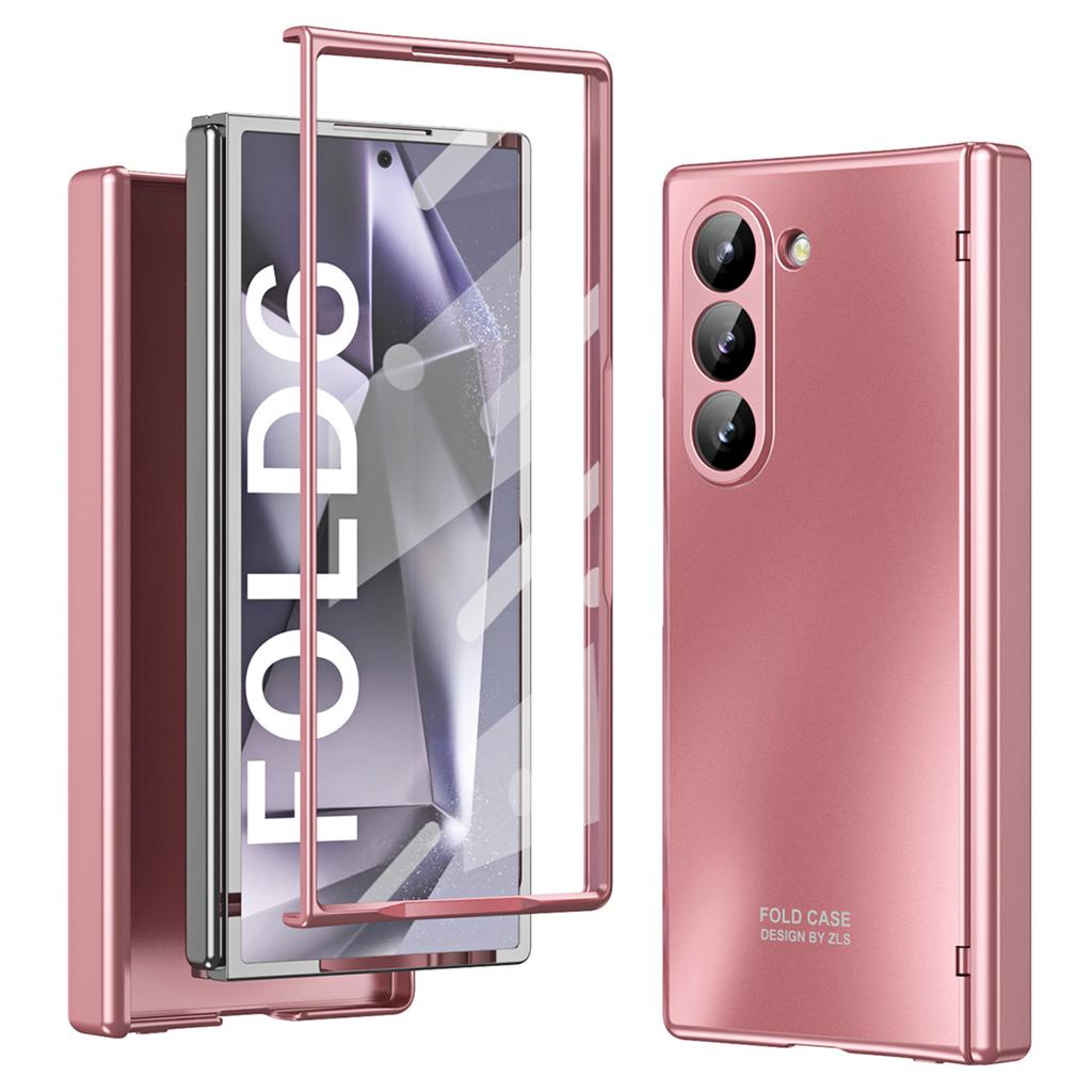 For Samsung Galaxy Z Fold6 5G Phone Case Hard PC Shockproof Cover with Front Screen Film