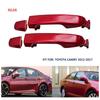 Door Handle Outside Rear Driver Passenger Side For 2012-2017 Toyota Camry Red EV