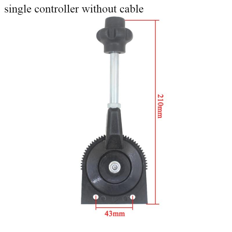 Excavator Manual Throttle Control for Harvester Tractor Ship Manure Spreader Throttle Cable Assembly Self-locking Controller