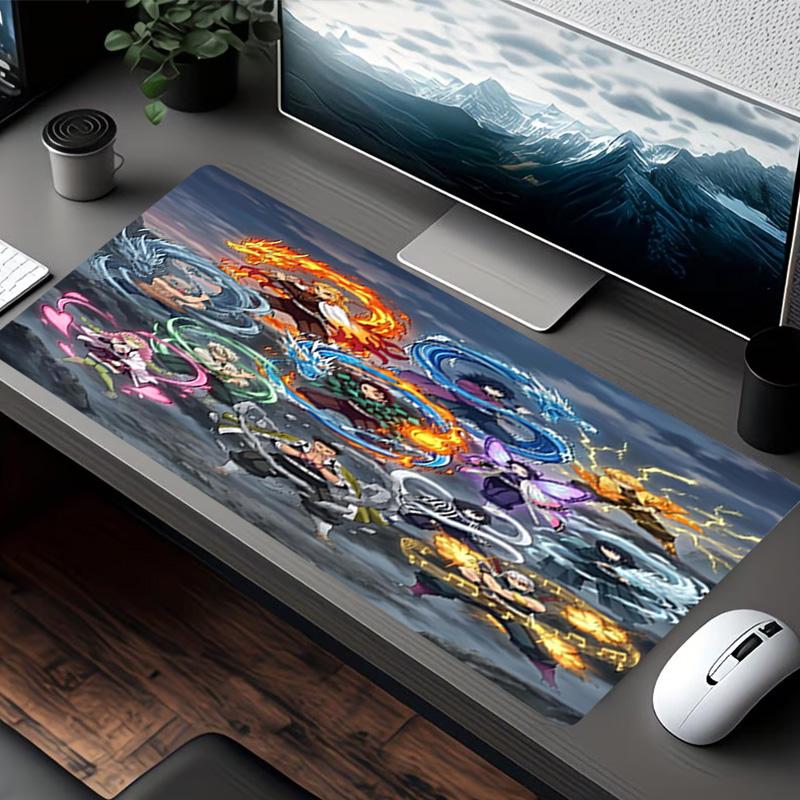 Demon Slayer Print Mouse Pad, for Keyboard Pad Laptop PC Mat for Office Home Use, Desk Decor, Perfect Birthday Gift for Gamers
