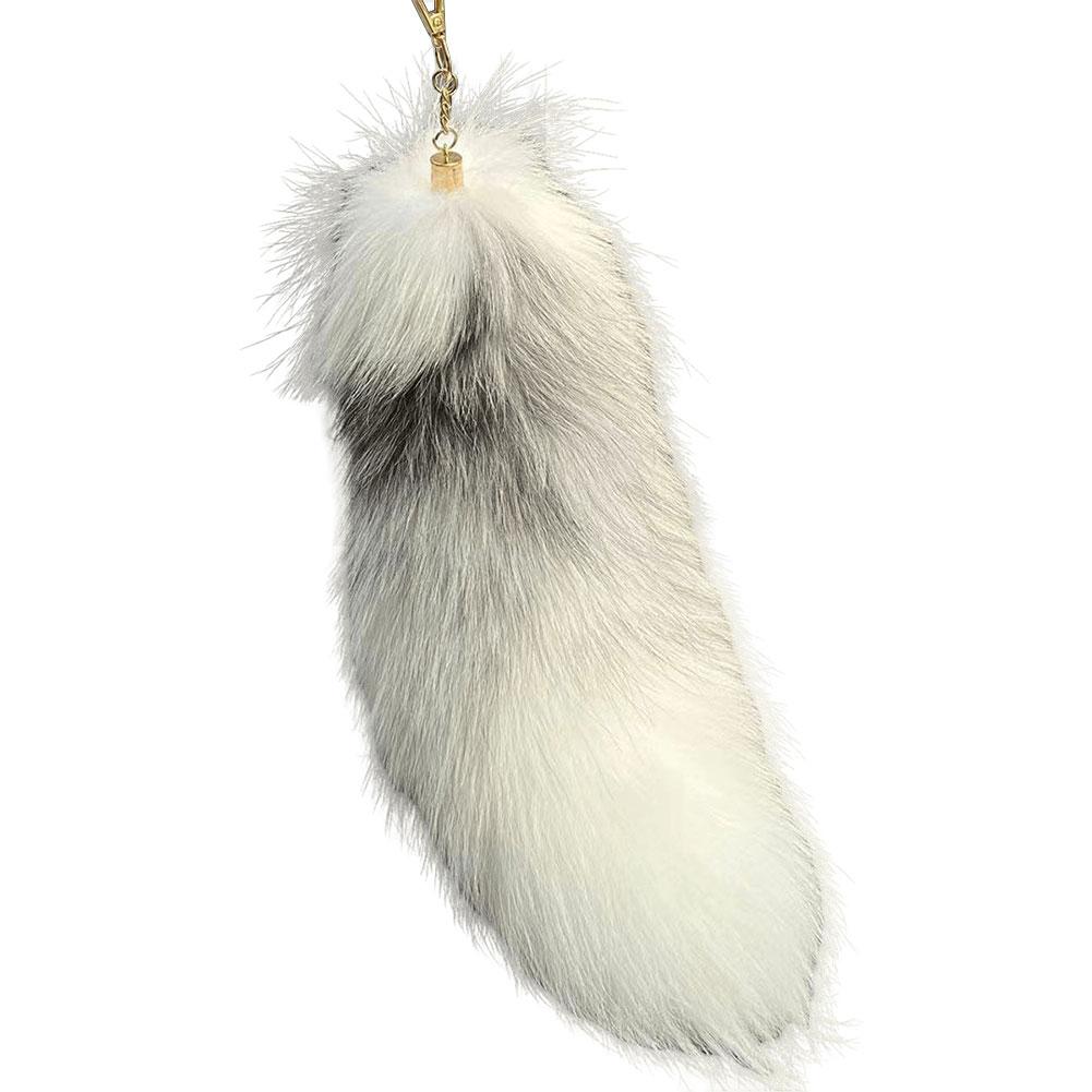Huge Fluffy Faux Fur Fox Tail Keychain Therian Tail Fox Tail Keychain Fur Pendant Key Chain Keychain Pendant Gift for Women Girl