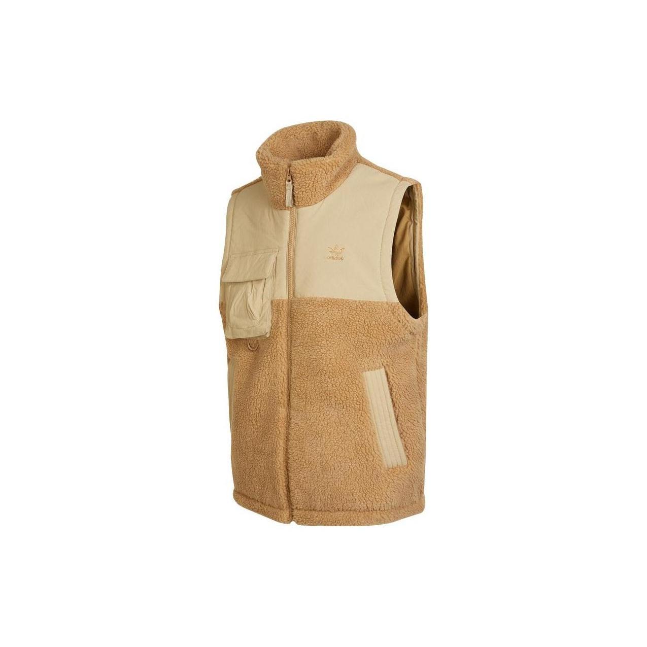 adidas WW Sherpa Vests Brown Men s IC8161 S