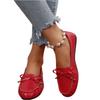 Women’s Soft Sole Flat Moccasin Loafers Slip-On Casual Comfort Shoes with Bow Detail for Everyday Wear