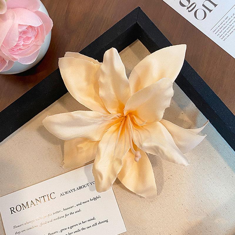 Böhmische Orchideenblüten Haarspange Romantische Braut Haarspangen Frauen Strand Hochzeit Urlaub Blume Pony Clip Haarnadel Haarschmuck