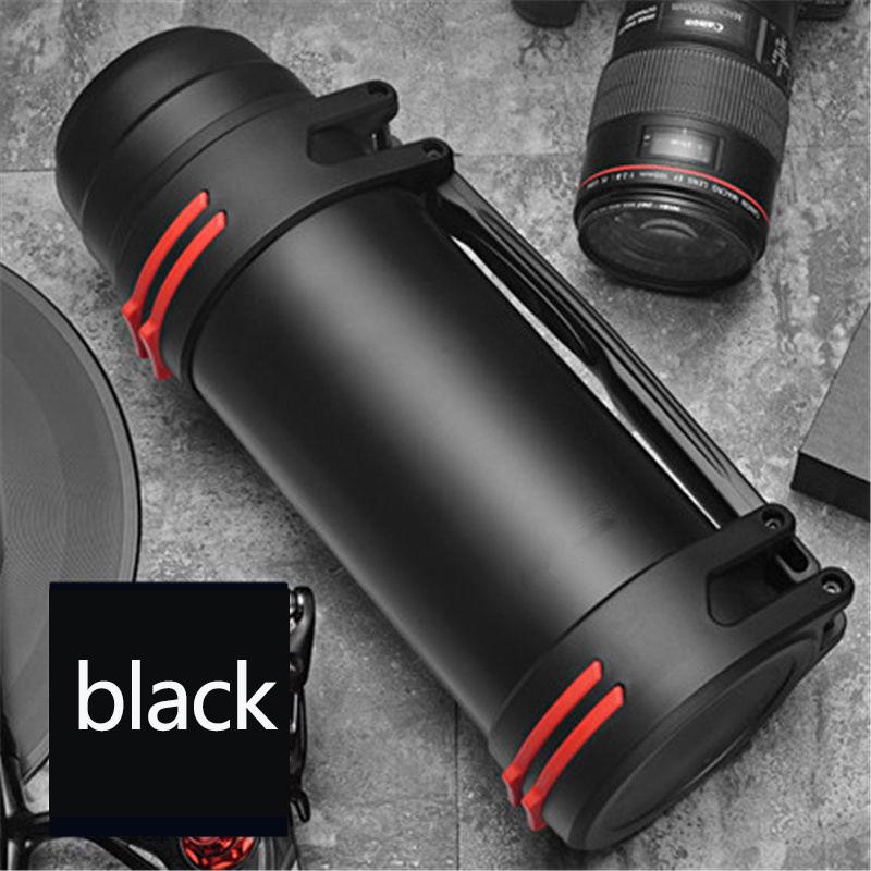 WTEMPO 1.2/1.6/2/3/4L Stainless Steel Thermal Insulation Pot Outdoor Sports Large Capacity Kettle Coffee Tea Water Bottle