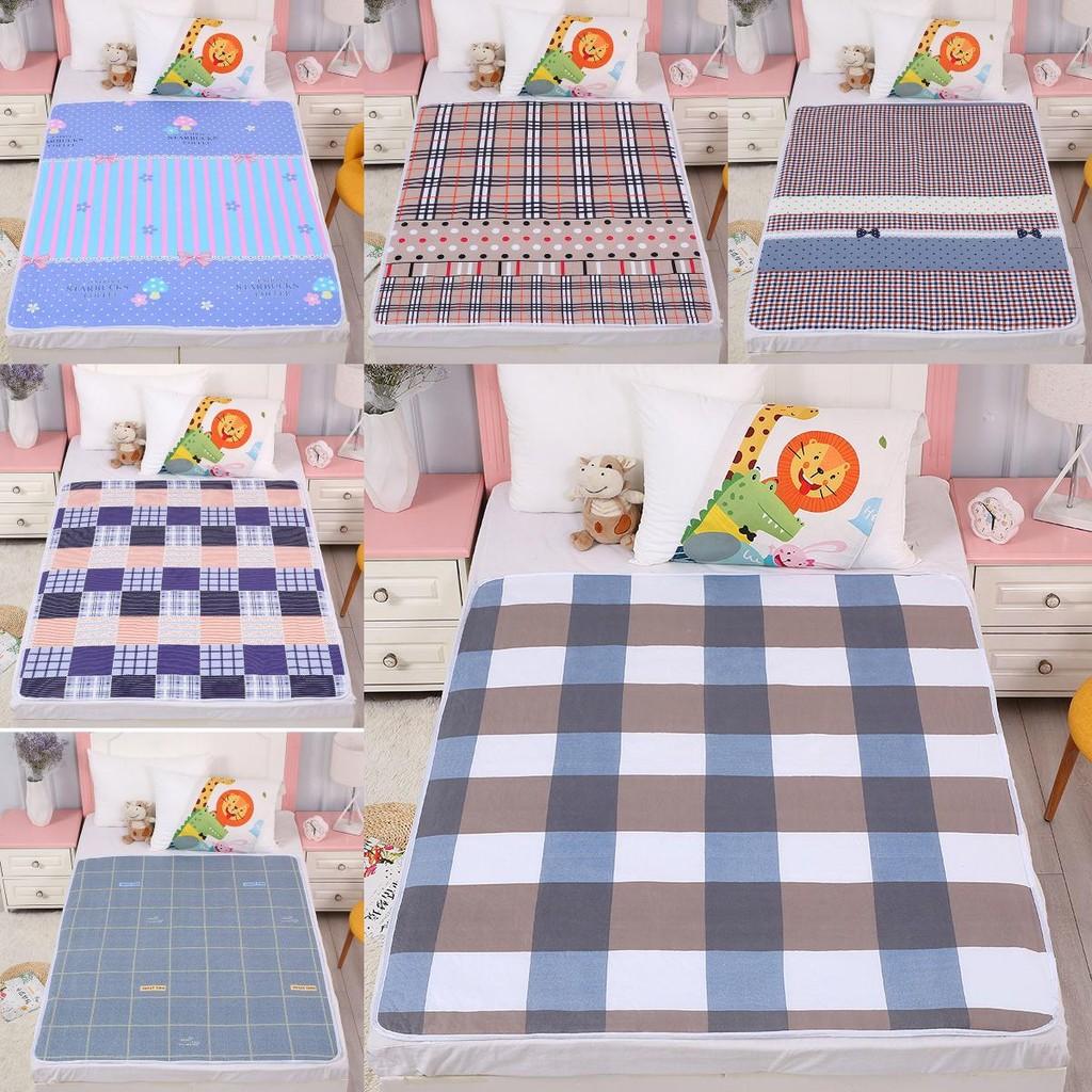 Gitter Kaninchen Karottenmuster Ältere Wasserdicht Wiederverwendbar Bettunterlage Mit Tpu-Material Für Inkontinenzpflege Große Größe