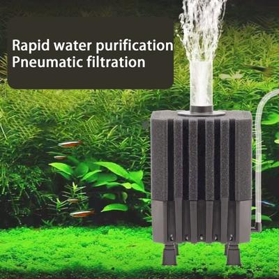Aquariumfilter, schneller Schwammfilter zur Wasserreinigung, leiser, effizienter Aquariumreiniger, Aquariumzubehör