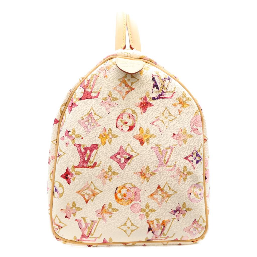 LOUIS VUITTON 2008 model M95751 Monogram Watercolor VVN Speedy 30 Boston Backpack Boston bag Bron (White)Used