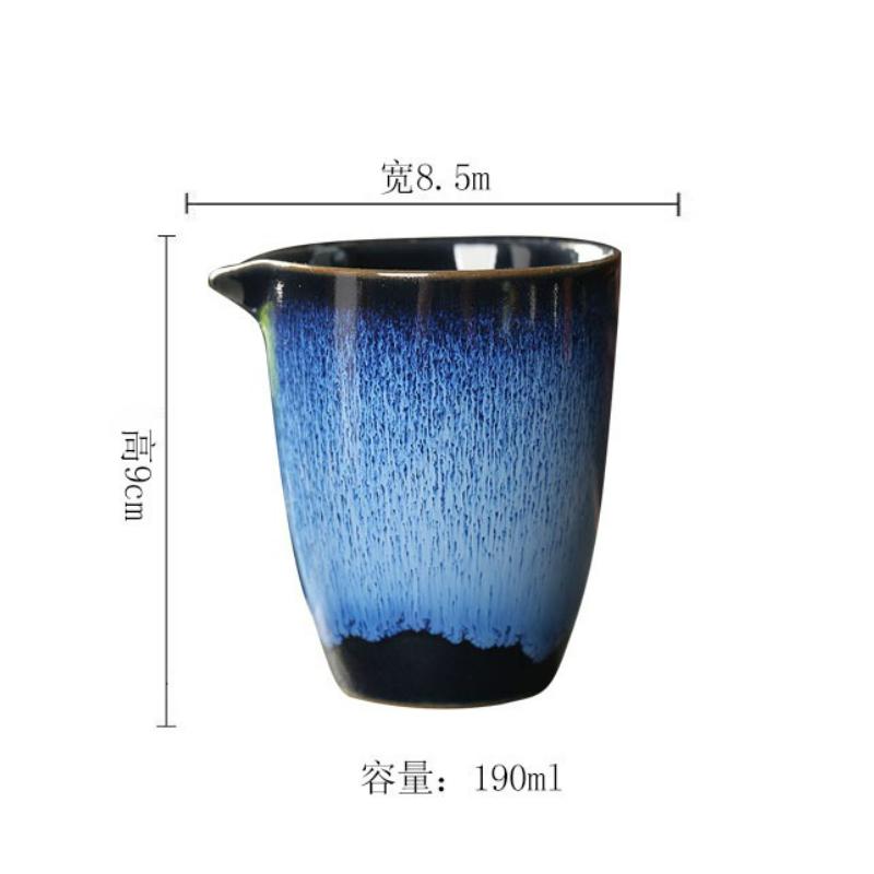 Japanese Ceramic TeaCup Kiln Transformation Fair Cup Chahai Chinese Home Decoration Heat-resistant Kung Fu Tea Accessories New