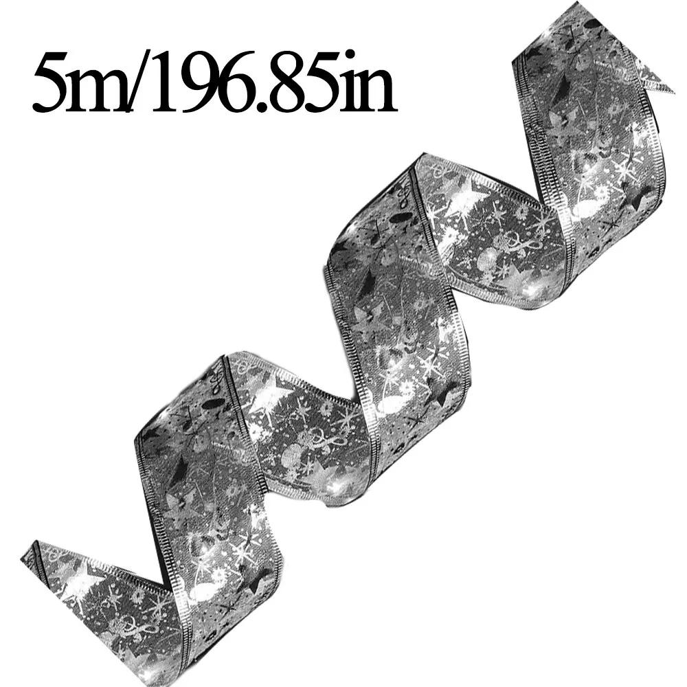 

5м/10м Декоративная ленточная гирлянда Медная проволока Лента Батареечное питание Свет Рождественская елка Топ Бант Наряд Праздничные вечеринки Необходимое