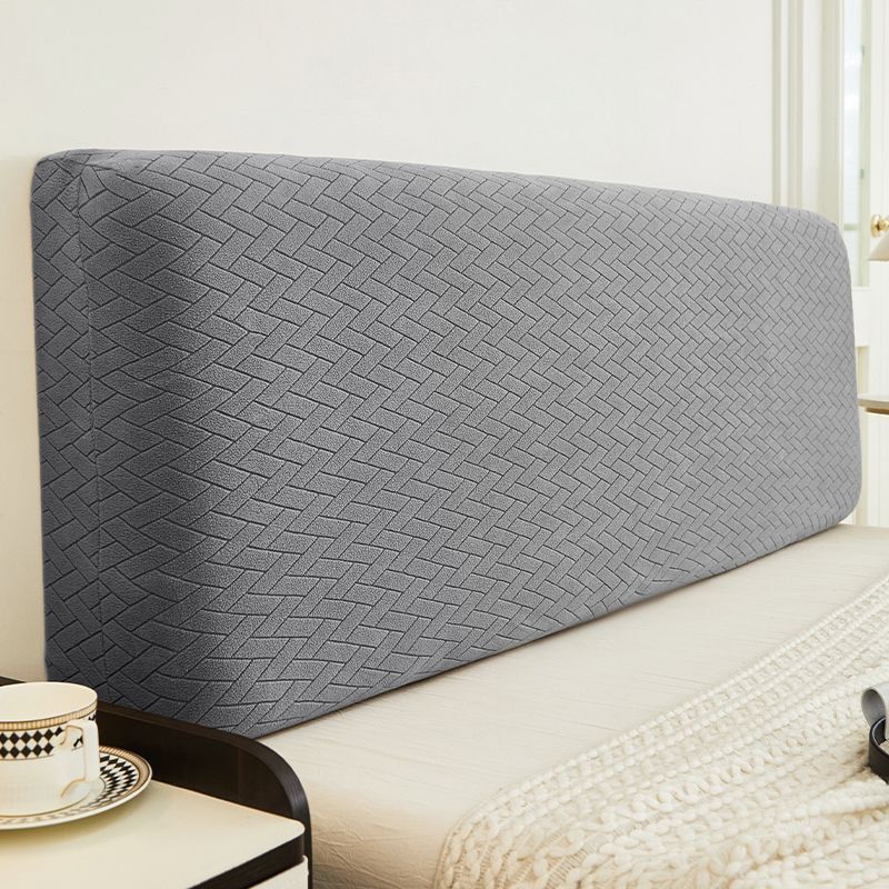 Jacquard Velvet Elastic Bedhead Cover All-inclusive Bedroom Home Bedside Backrest Protection Headboard Dust Cover