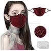 Adult Fashion Reusable Windproof Fog Haze Mask Diamond Mask for Women