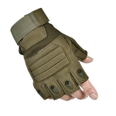 Radfahren Halbfinger Offenfinger Schutz Rutschfest Camping Training Black Hawk Handschuhe