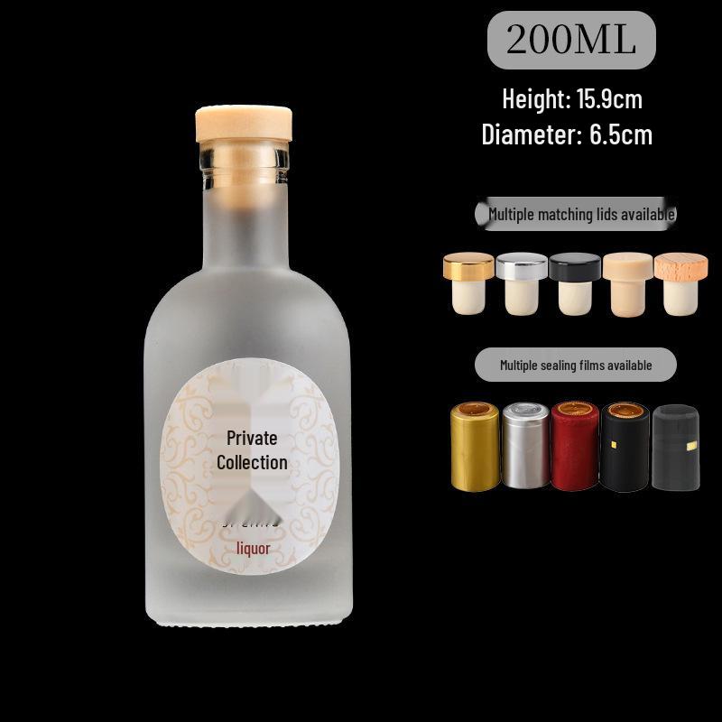 Průhledné prázdné lahve skladem: Vodka, Žluté víno, Domácí ovocné víno, Baijiu, Mražený alkohol