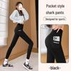 Women's High Waist Fleece Yoga Leggings - Autumn/Winter 2024 Hip-Lifting Side-Pocket Pants