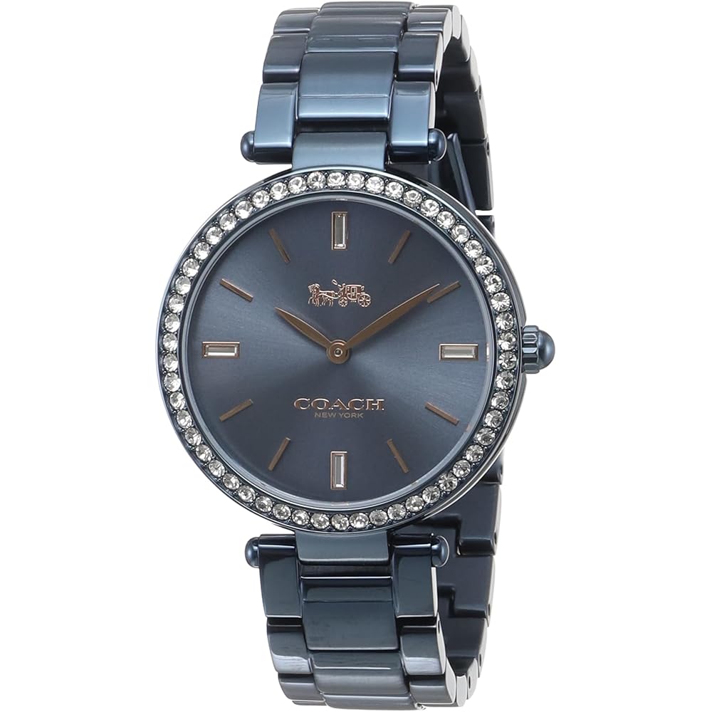 Coach Women s Park Watch Dark Blue Dial Stainless Steel Band 14503423