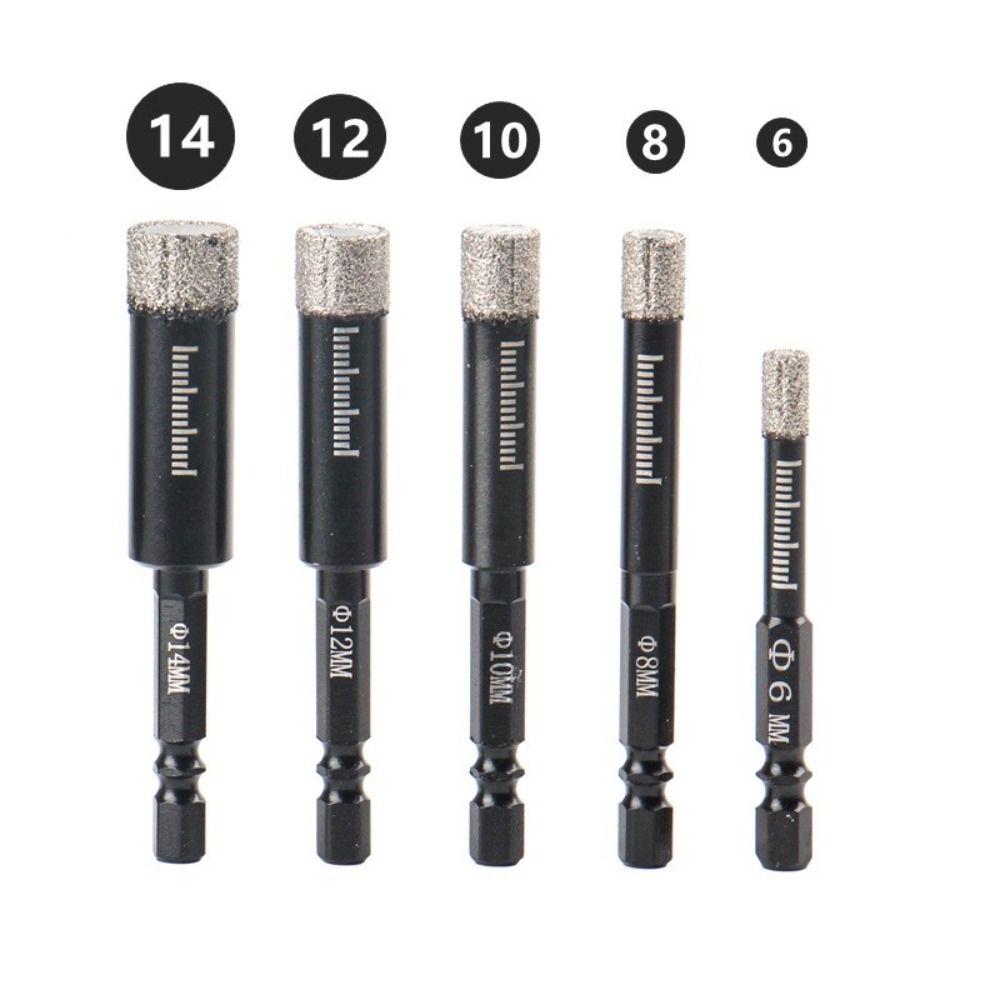 Dry Hole Opener Marble Hole Saw 6-16mm Drill Bit  Glass