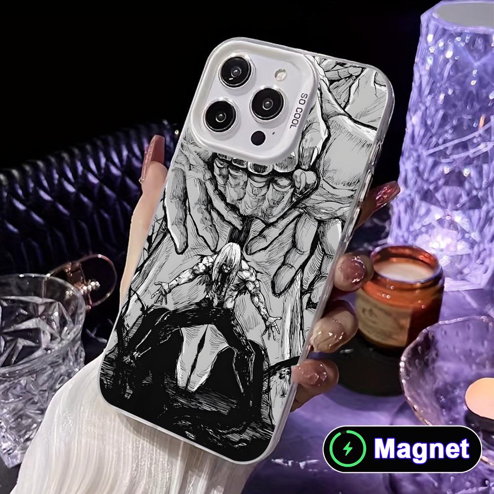 JJK Mahito Phone Case for iPhone 17 16 15 14 13 12 11 X XR XS Air Pro Max Plus Colorful Silver MagSafe Cover