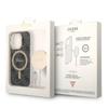 Guess GUBPP14XH4EACSK Case+ Charger Set iPhone 14 Pro Max 6.7" black/black hard case 4G Print MagSafe