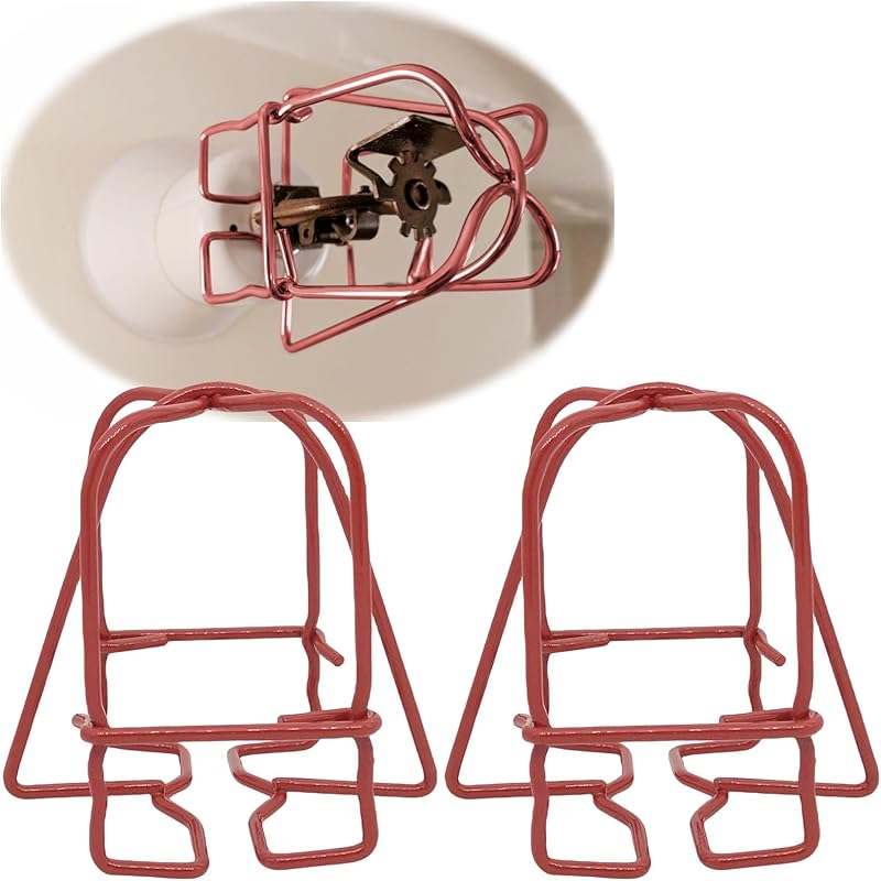 

Счастливое дерево (6 упаковок) 3/4 IPS Защитная решетка для красной спринклерной головки для подвесной, вертикальной и горизонтальной боковой головки - Двойной крюк 2 Pack