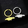 Jamaica Map Keychain Durable Bag Pendant Stainless Steel Jamaica Map Keyrings