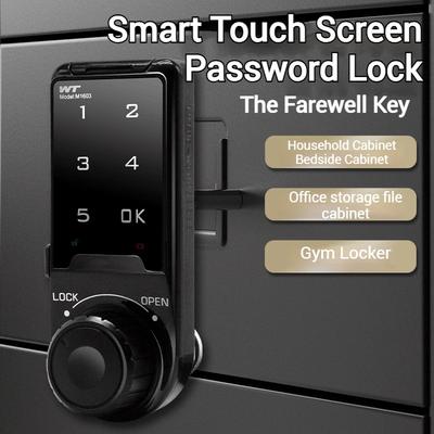 ZEXEF Clavier Tactile Intelligent Code Mot de Passe Numérique Serrure de Meuble Tiroir Armoire de Sécurité Électronique Cadenas Codé