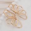 Abstract Hollow Butterfly Drop Earrings for Women Golden Metal Wings Flowers Shape Dangle Earrings Trendy Temperament Jewelry