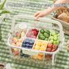 Fresh-keeping Box Airtight Leak-proof Food Storage Container with Silicone Seal And Handle Storage Box for Fruits Snacks Picnic