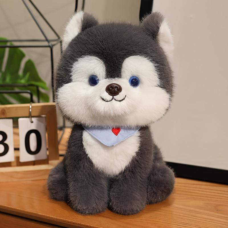 Cute Cartoon Husky Dog Plush Toy, Super Soft Stuffed Animal, Perfect Cuddly Gift for Boys and Girls, Birthday Party or Holiday Home Decor
