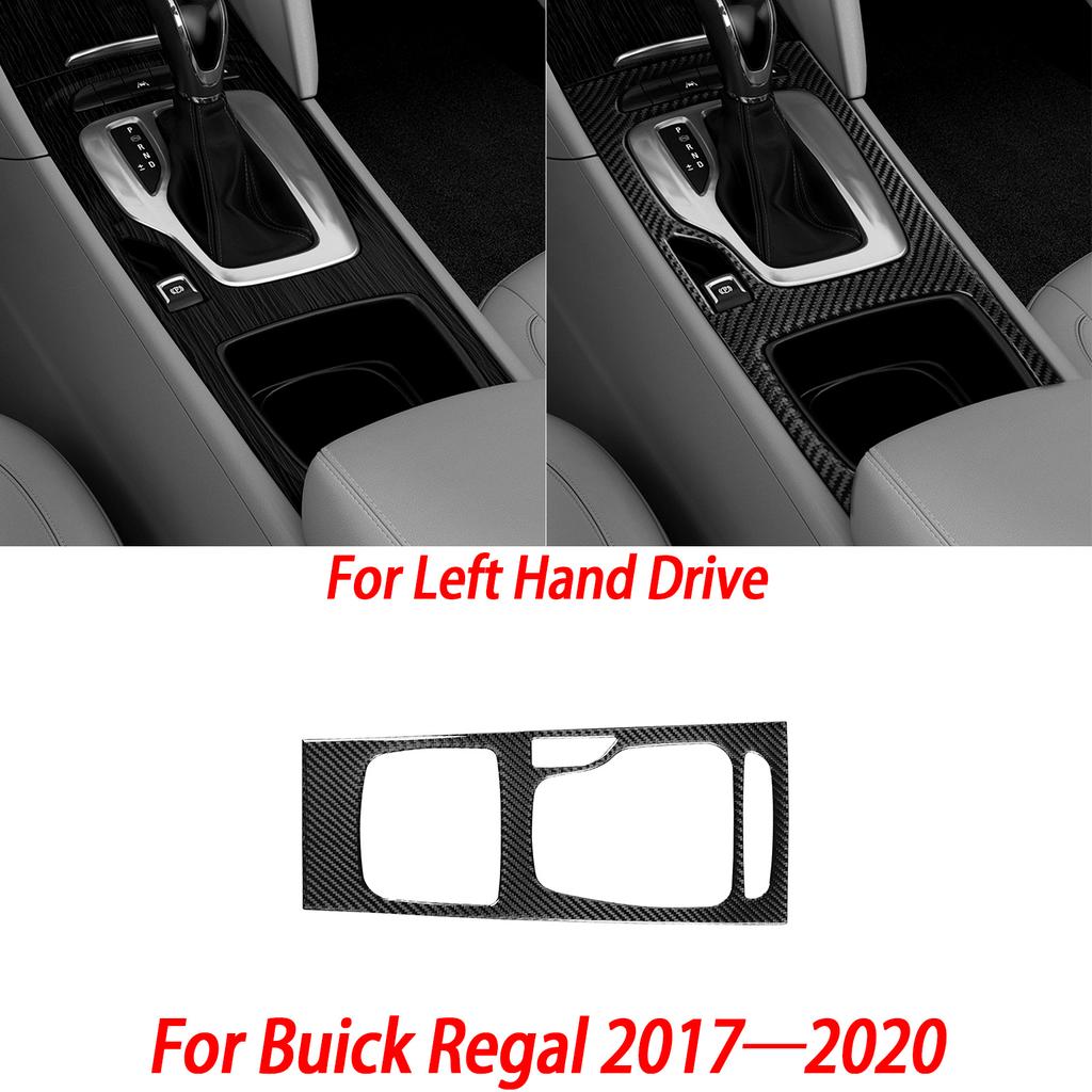 Carbon Fiber Car Interior Accessories Gear Shift Panel Cup Holder Decorative Stickers For Buick Regal 2017 2018