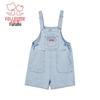 Girls' Summer Denim Overall Shorts