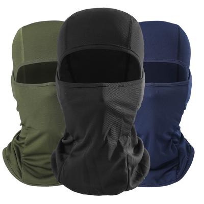 Motorrad-Fahrrad-Vollgesichtsschal-Maske, ultradünne Kopf-Hals-Ski-Sturmhaubenmaske
