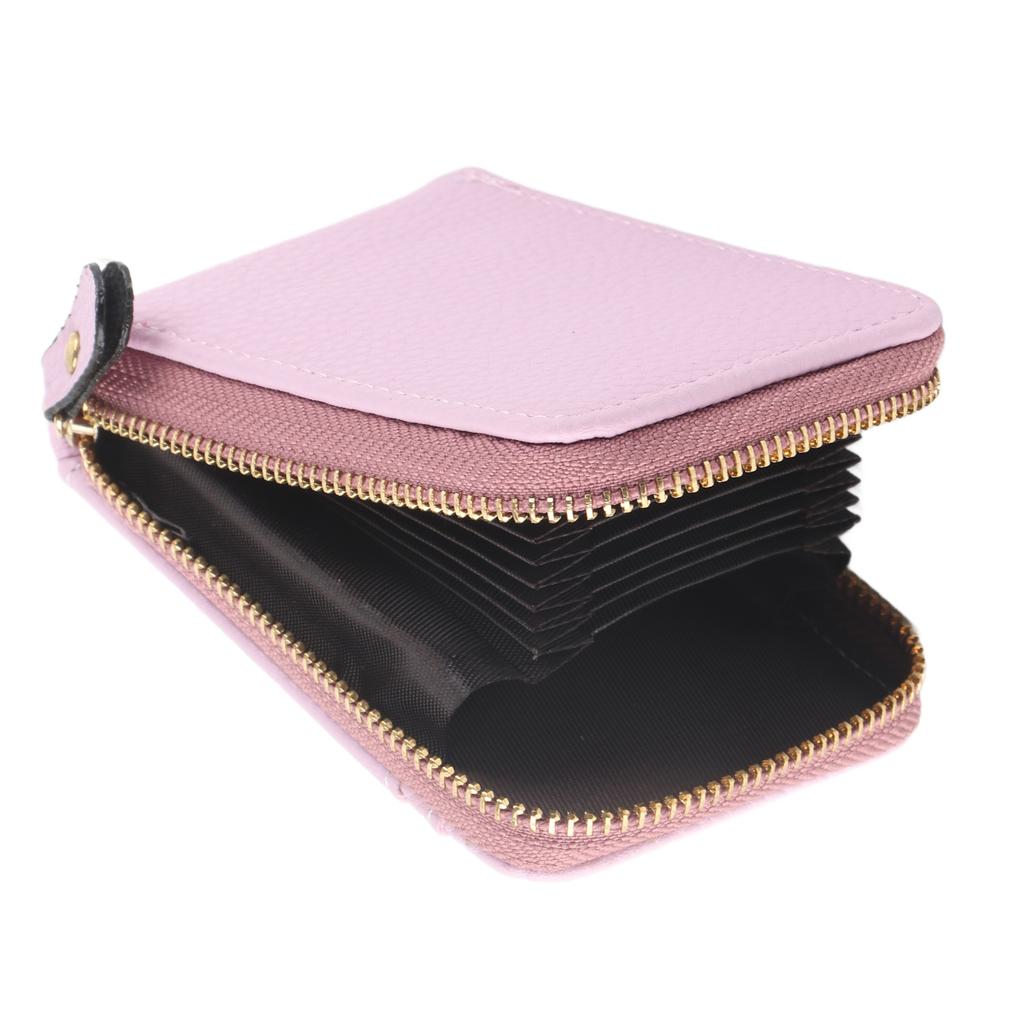 Kreditkartenetui mit Reißverschluss Modisches Mini-Tragbares Antimagnetisches ID-Kartenhalter-Portemonnaie