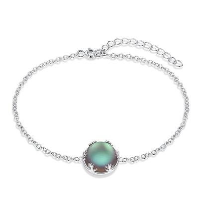 Labradorite Adjustable Chain Bracelet -925 Sterling Silver