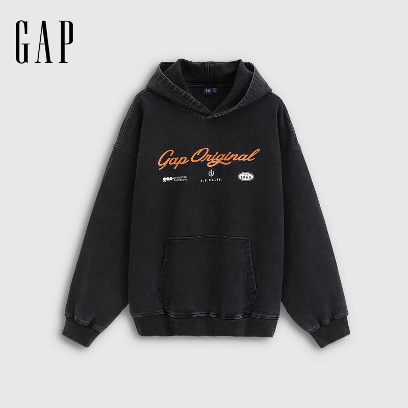 

Gap Unisex Washed Denim Hooded Sweatshirt M