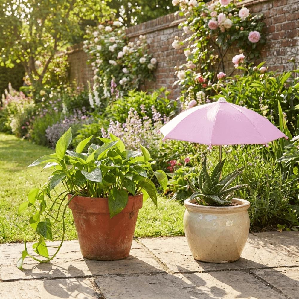 Weatherproof Plant Protecting Umbrella UV Protection Garden Umbrella Shade Potted Plants