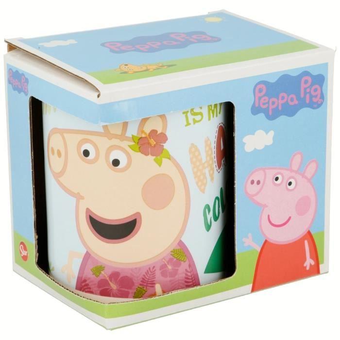 Mug - Peppa Pig - Rosa y Verde - Céramique - 8x9.5 cm - 325 ml
