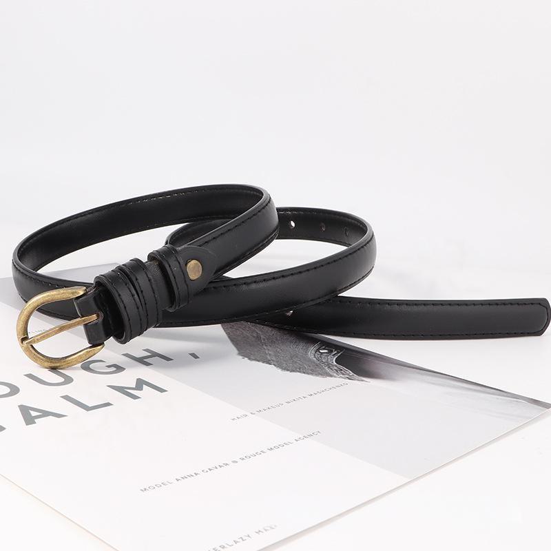 Minimalist Style Stylish Pu Belt With Alloy Pin Buckle For Daily Use Suitable
