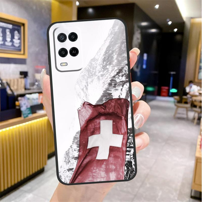 

Швейцария Швейцарский флаг Чехол для Oppo A5 Pro A15 A17 A57 A77 A60 A80 A40 A18 A38 A58 A78 A98 A96 A76 A16 A94 A74 A54 OPPO A79 5G