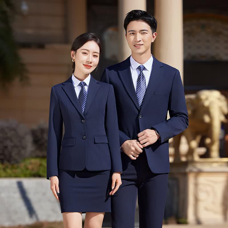 Teluoman Unisex Professional Business Suit Jacket 2XL