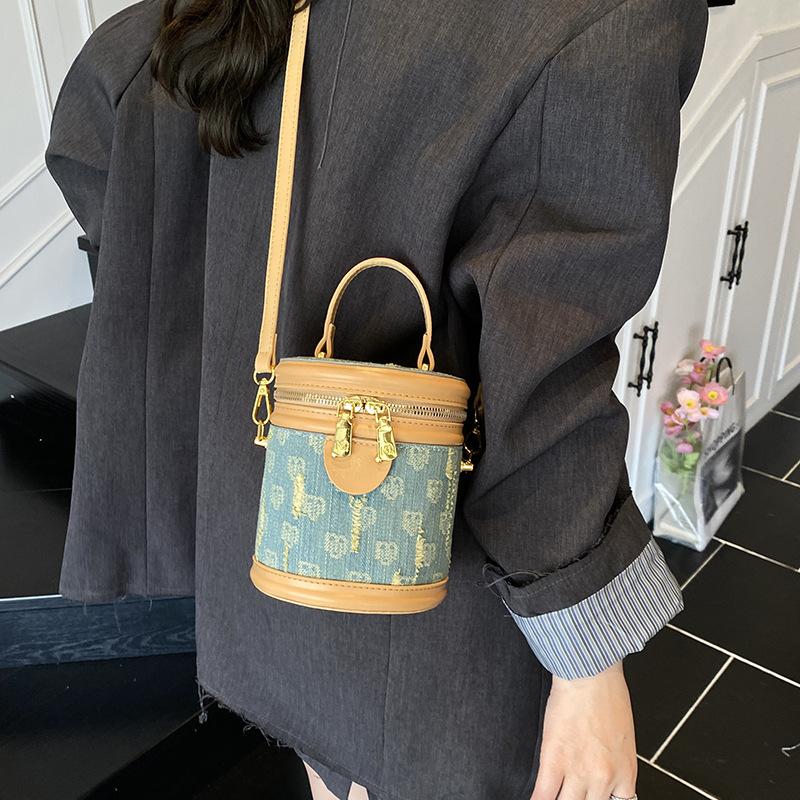 Bags women's bags 2025 new summer high-end niche cylinder handbags bucket bags versatile and popular messenger bags