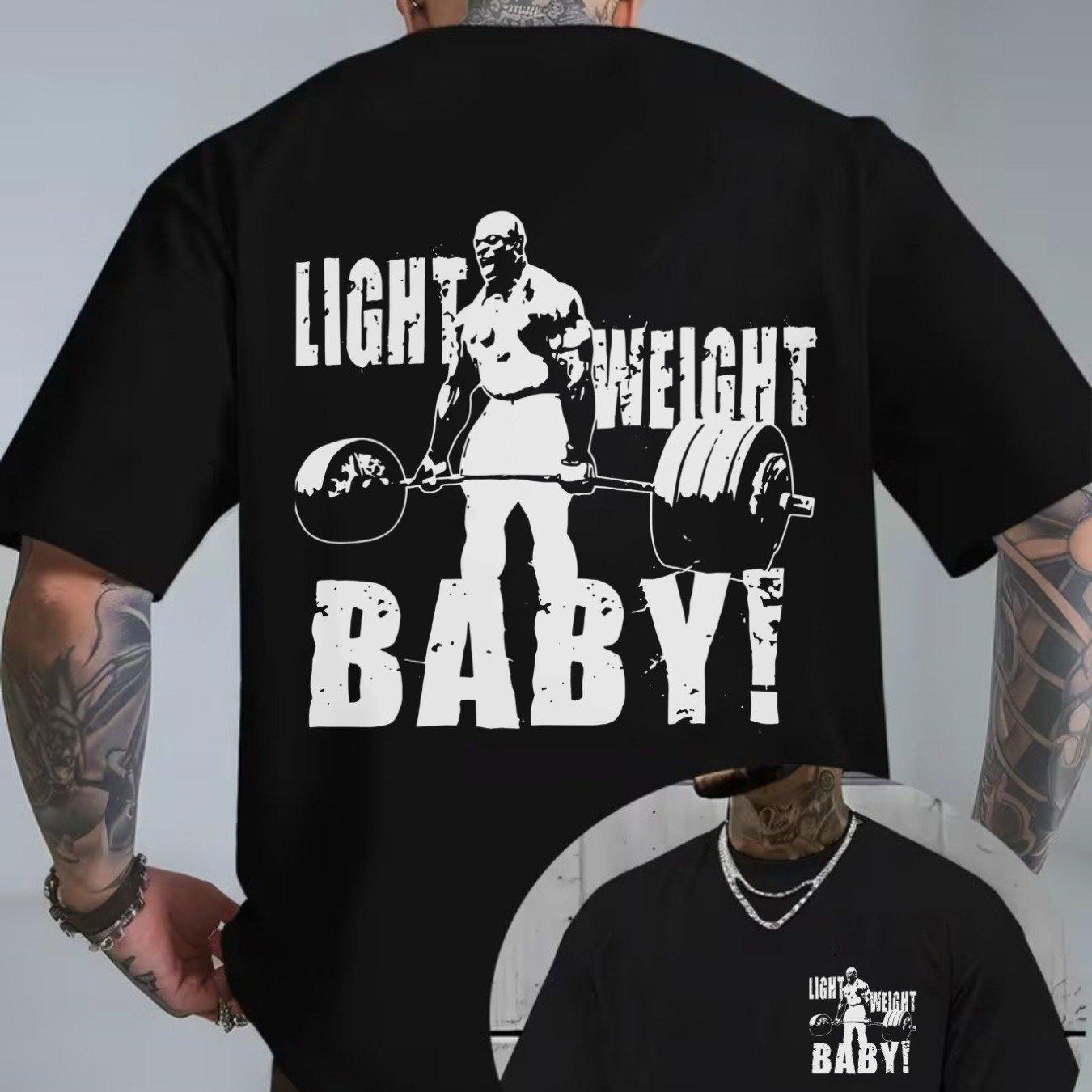 

Weightlifter Men Cotton TShirt Athletic Vintage Black Tee Gym Muscle Fitness - Men s Summer Cotton Graphic Tee 5XL різнокольоровий
