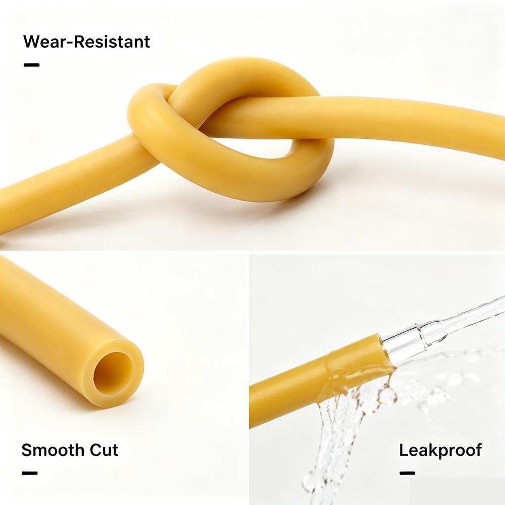Natural Latex Hose ID1.6/1.7/1.8/2/3mm Wear Resistant High Rebound/chemical Diversion Connection Elastic Hose