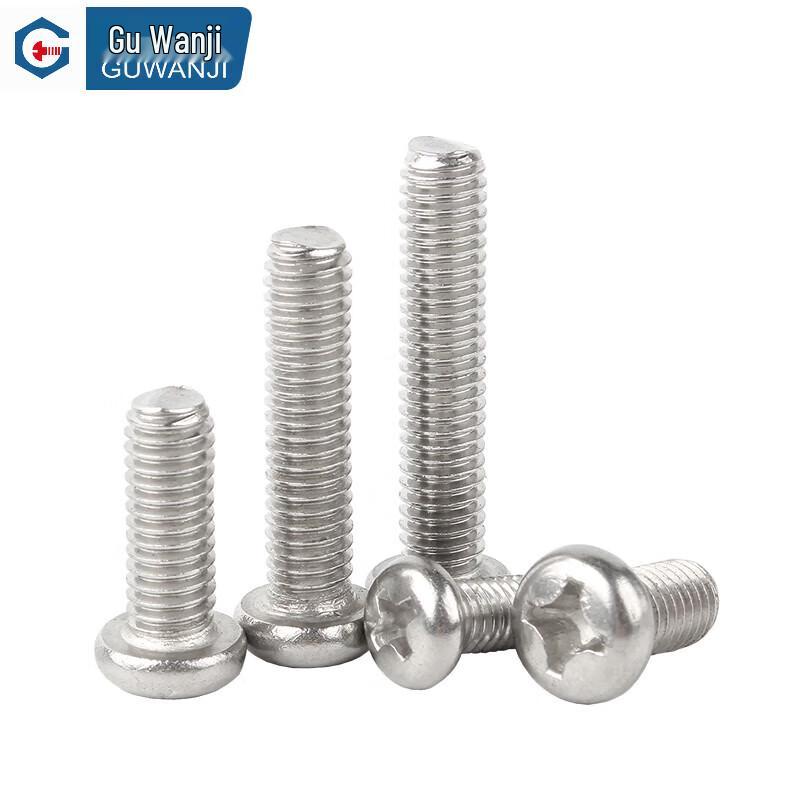 GUWANJI 304 Stainless Steel Cross Recessed Pan Head Machine Screws