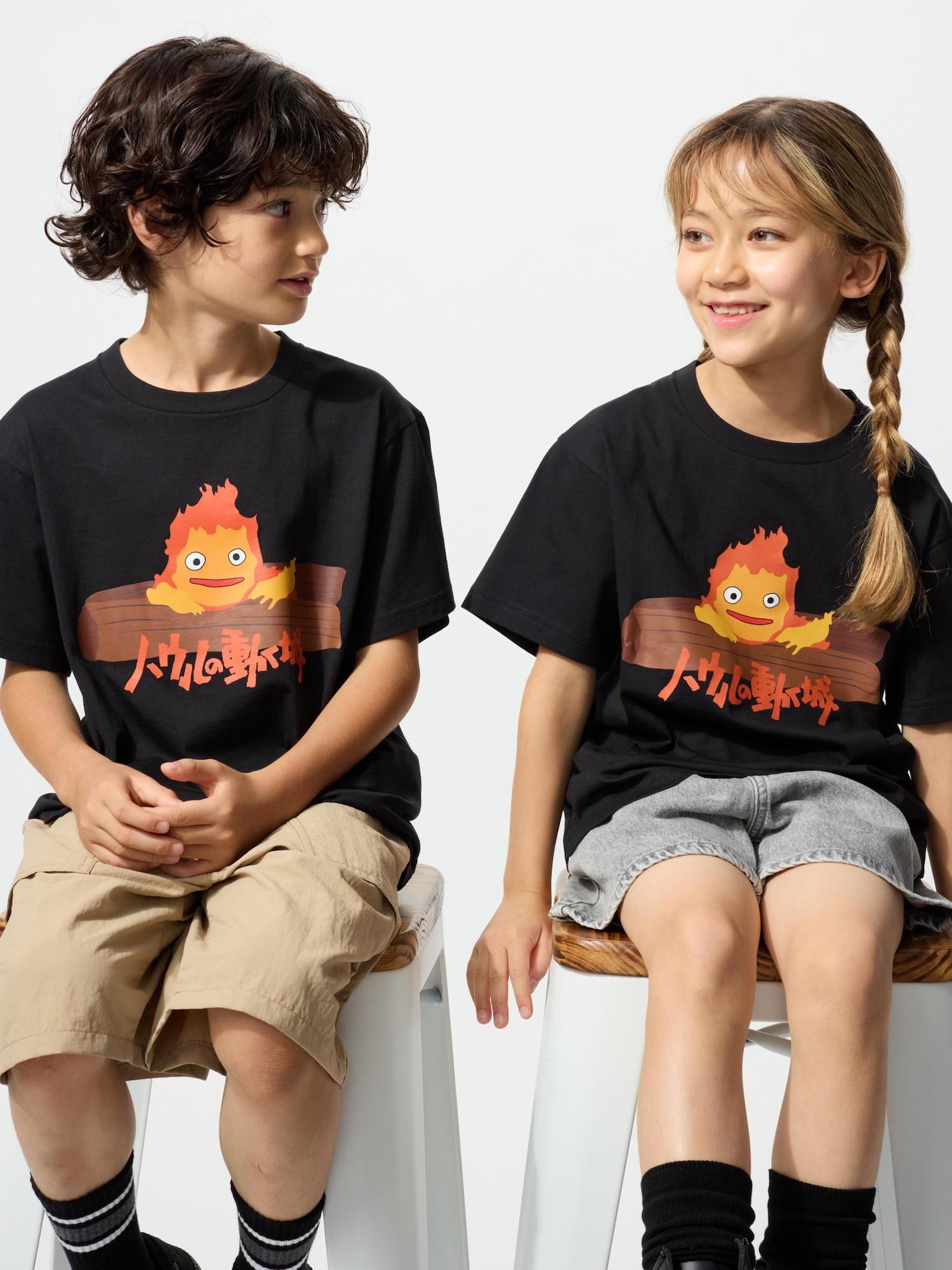 

Uniqlo Детская футболка с графикой KiDs STuDio Ghibli UT, с коротким рукавом D 09 BLACK/KIDS 120