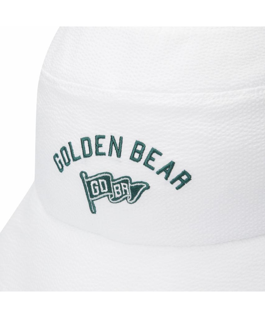 Goldeunbeeo (W) Seersucker Slit Bucket Hat G6Rax26231Whx