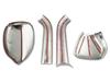 TRISTAR'S [Hiace Regius Ace 200 Series 1-7 Type] Guts Mirror Undermirror Plating Cover, 4 Piece Set
