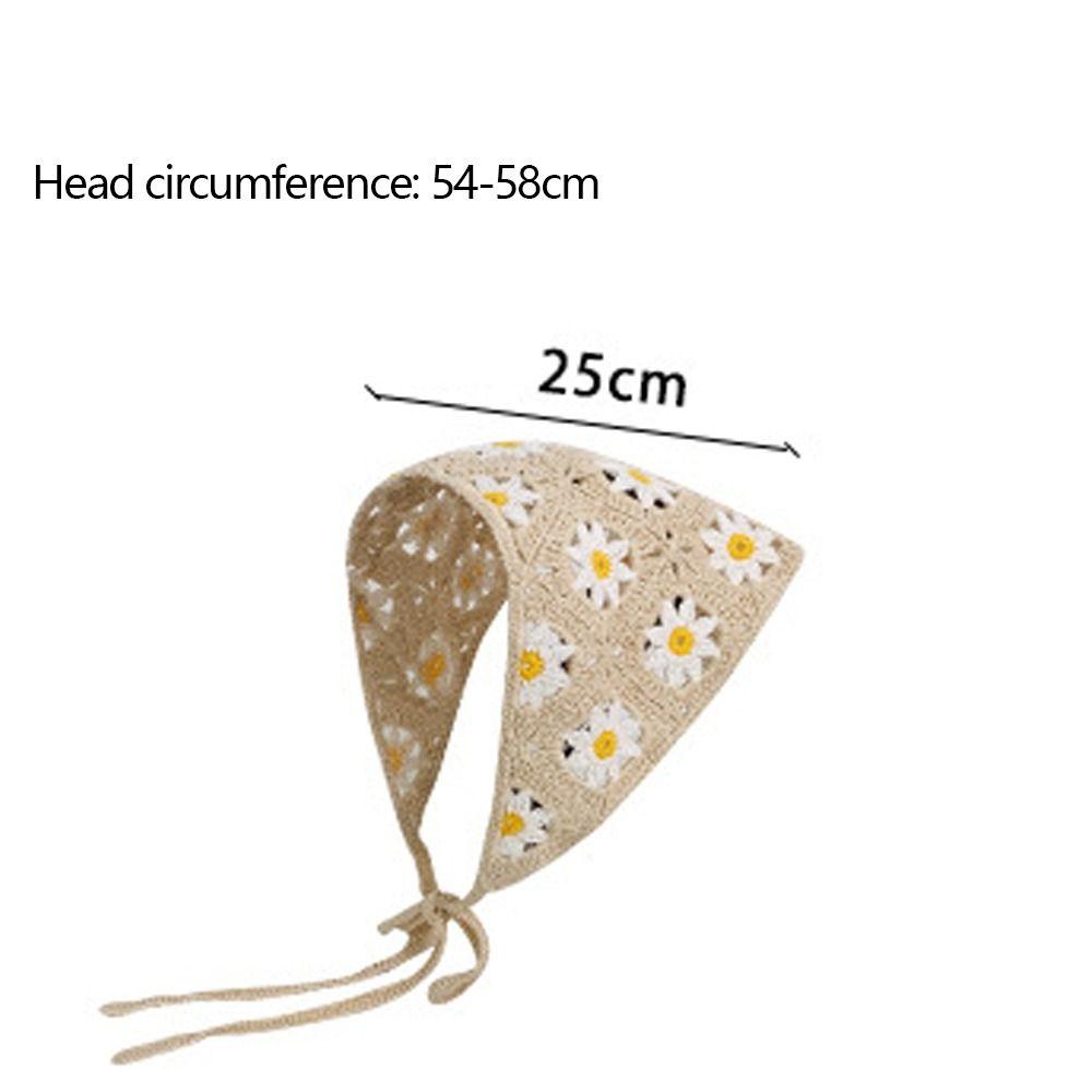 Girl Handmade Crochet Creative Triangle Headband Headband Towel Headscarf Hat Triangle Scarf