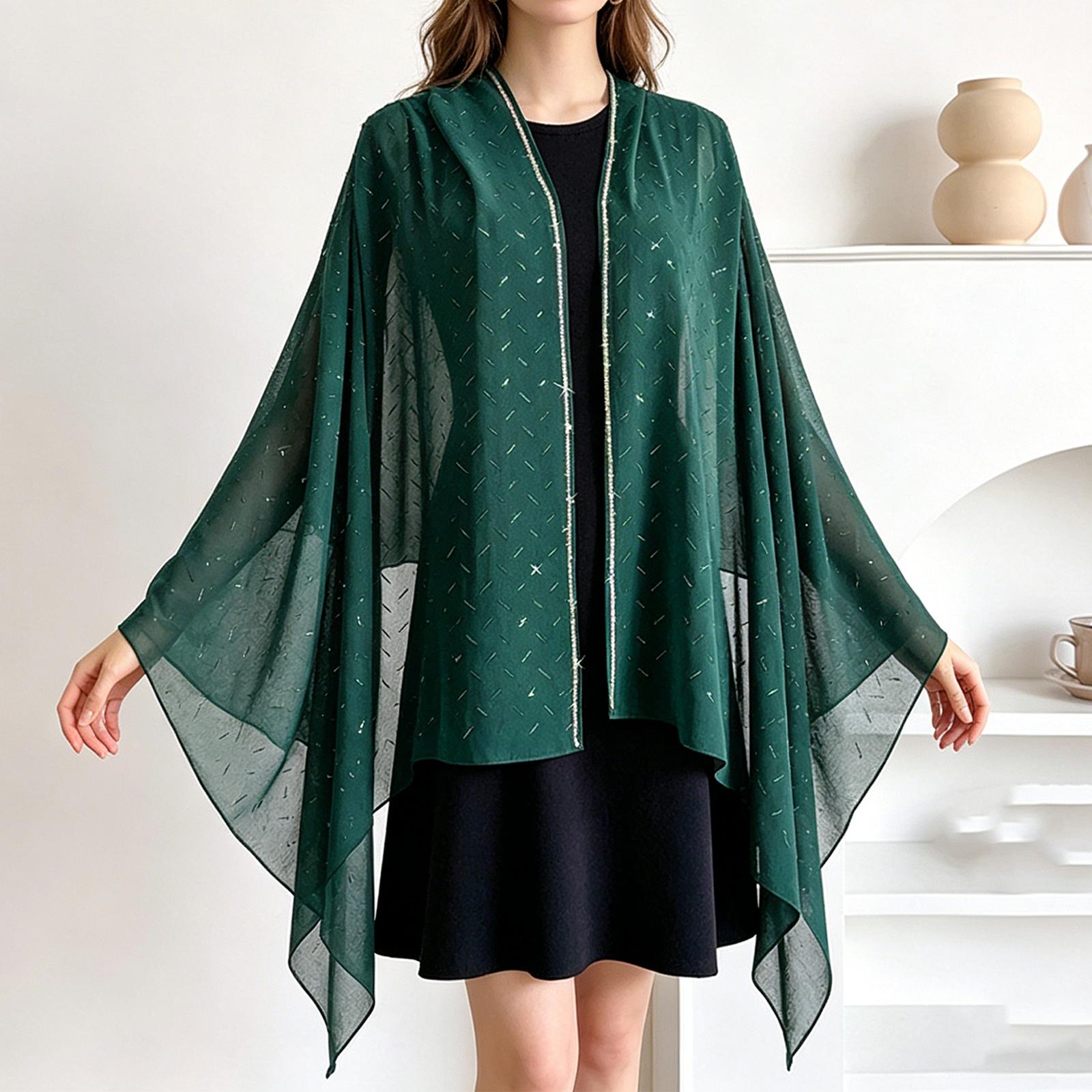 

Women’s Fashion Lightweight Long Scarf with Line Pattern and Detailing Versatile Shawl Headscarf Wrap for All One Size